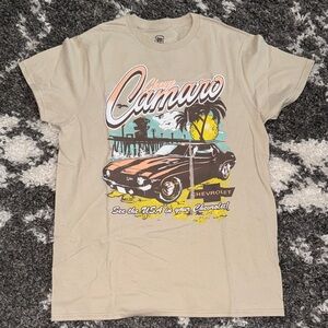 NWOT - GM Chevy Camaro Graphic Tan T-Shirt - M